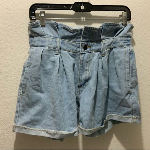 Fashion Nova button fly distressed Jean shorts Can’t cuff me denim shorts 7 - Picture 1 of 10